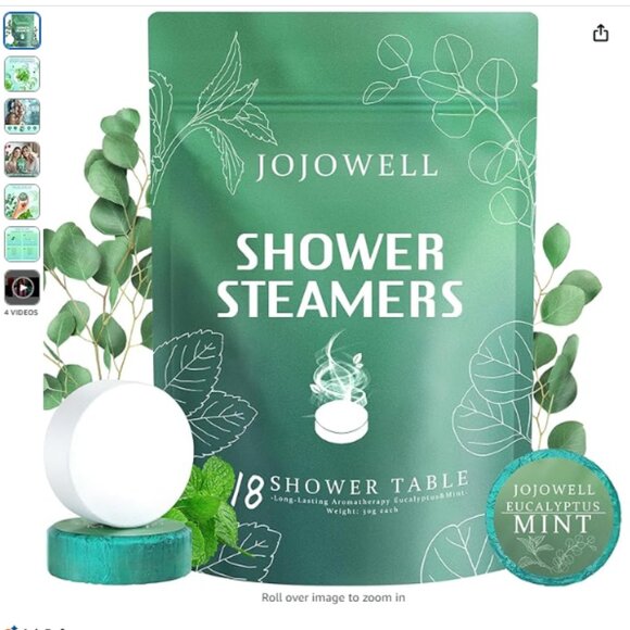 Aromatherapy Organic Eucalyptus Mint Essential Oils Shower Steamers - Picture 1 of 10